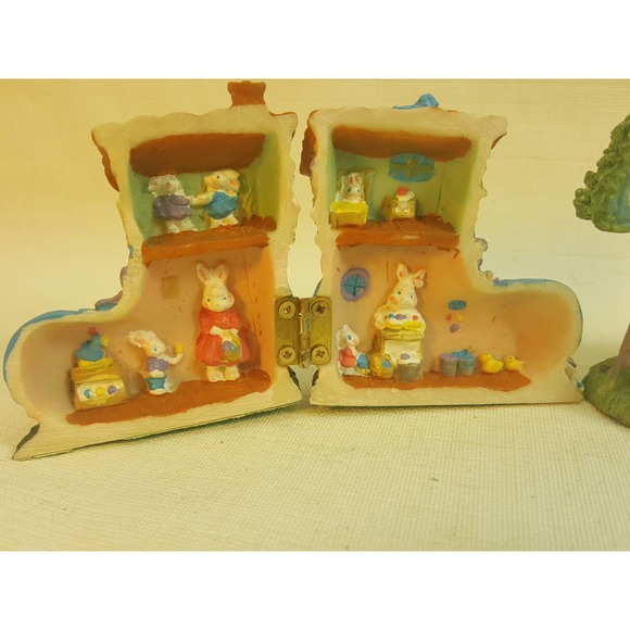 Shoe and Tree Easter figures hidden homes KE269 - Picture 6 of 9